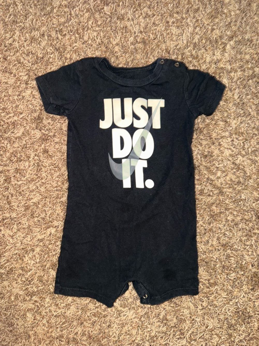 Nike Kids Black "Just Do It." One-Piece